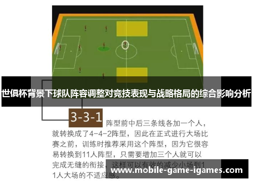 世俱杯背景下球队阵容调整对竞技表现与战略格局的综合影响分析
